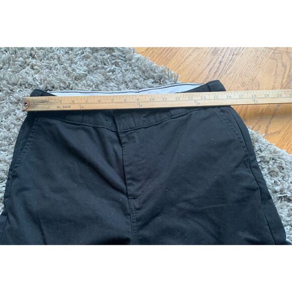 DICKIES Twill Urban Outfitters black Crop Cargo Wide Leg PANTS sz 8 M - Picture 5 of 9